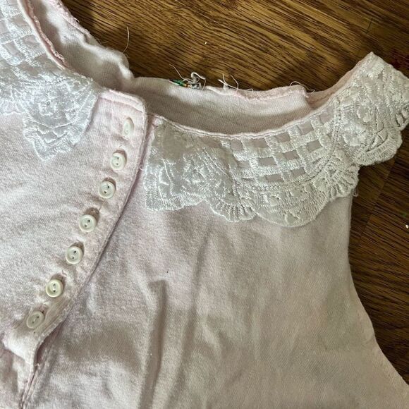 Vintage amazing jumper pajamas no tag pink drop waist small or medium - Picture 3 of 3